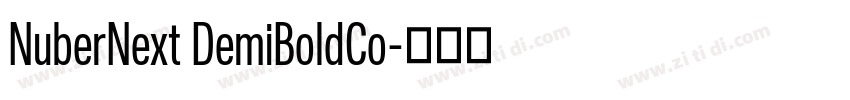 NuberNext DemiBoldCo字体转换 NuberNext DemiBoldCo字体转换